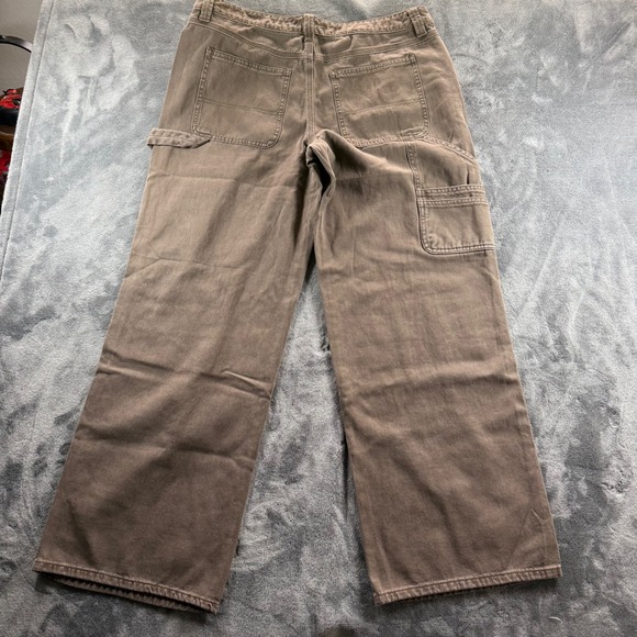 RSQ LR Baggy Carpenter Pants Brown Size 31 NWT Utility Skater - Picture 7 of 8